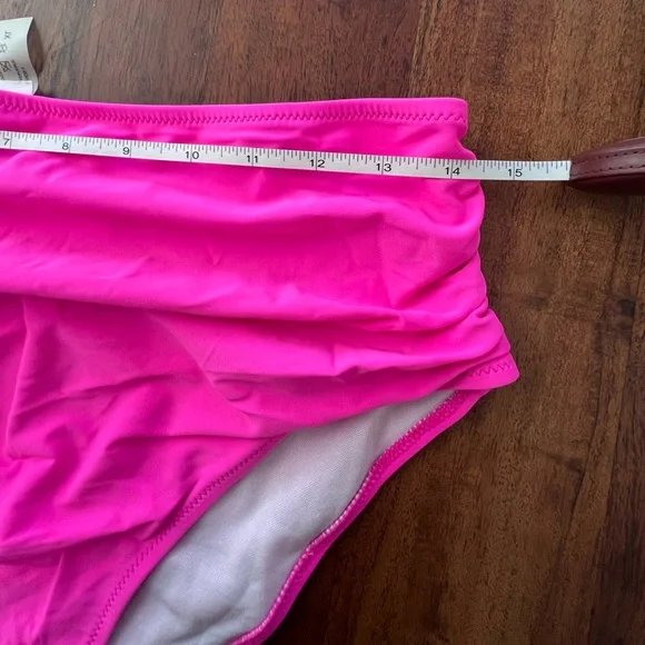 NWOT Tempt Me Hot Pink High Waist Bikini, Size XL - Picture 9 of 12